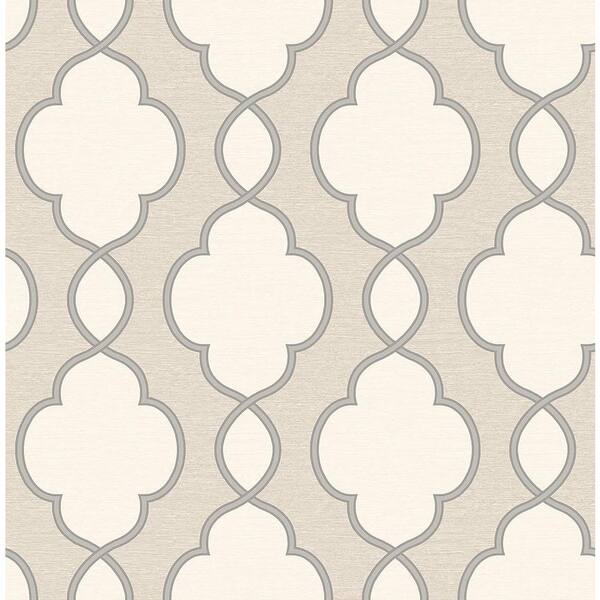 A-Street Prints Structure Light Brown Chain Link Wallpaper Sample