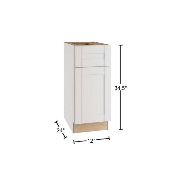 Contractor Express Cabinets Arlington Vesper White Plywood Shaker Stock  Assembled Corner Kitchen Cabinet Soft Close 36 in W x 21 in D x 34.5 in H  EZR3621LSS-AVW - The Home Depot