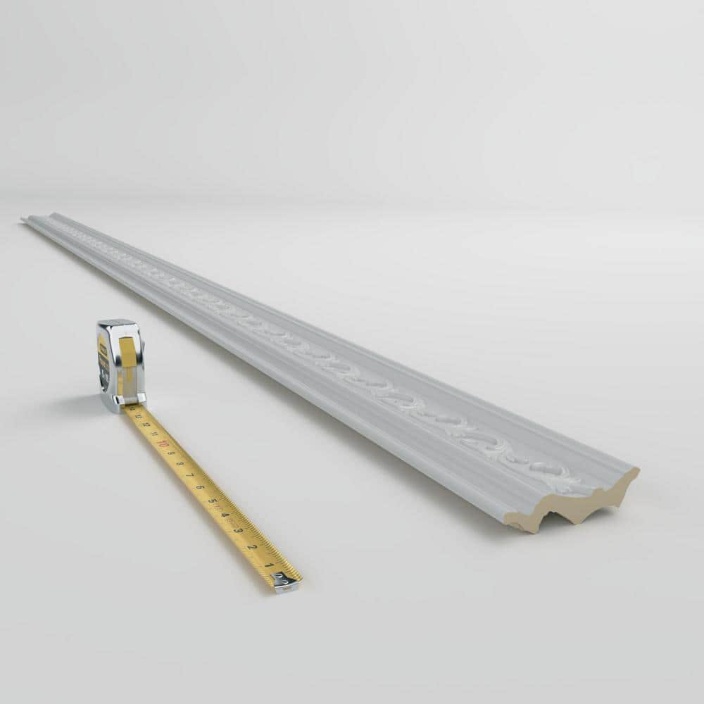 Damian 96 in. Unfinished Polyurethane Crown Moulding