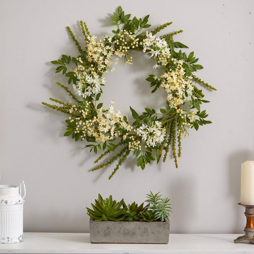 Decorative Outdoor Tabletop Succulent Ensemble in Cement Planter