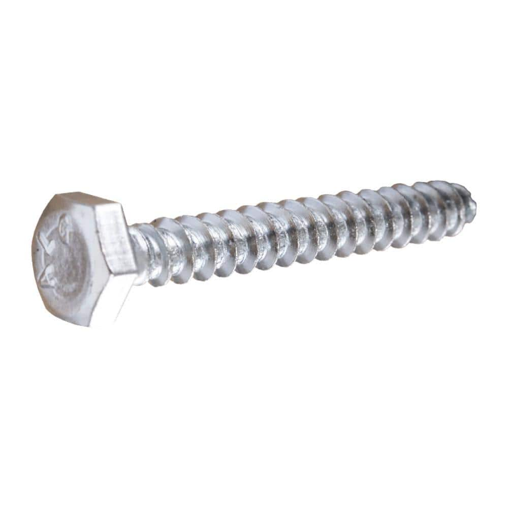 Everbilt 14 In X 2 In Hex Zinc Plated Lag Screw 801346 The Home Depot 