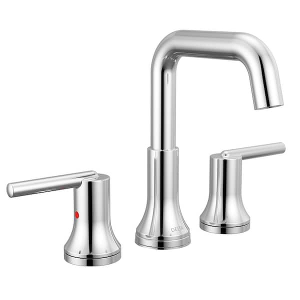 Delta Trinsic 8 in. Widespread Double Handle Bathroom Faucet in