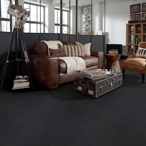 Starlore - Top Hat - Gray 39.3 oz. Nylon Pattern Installed Carpet