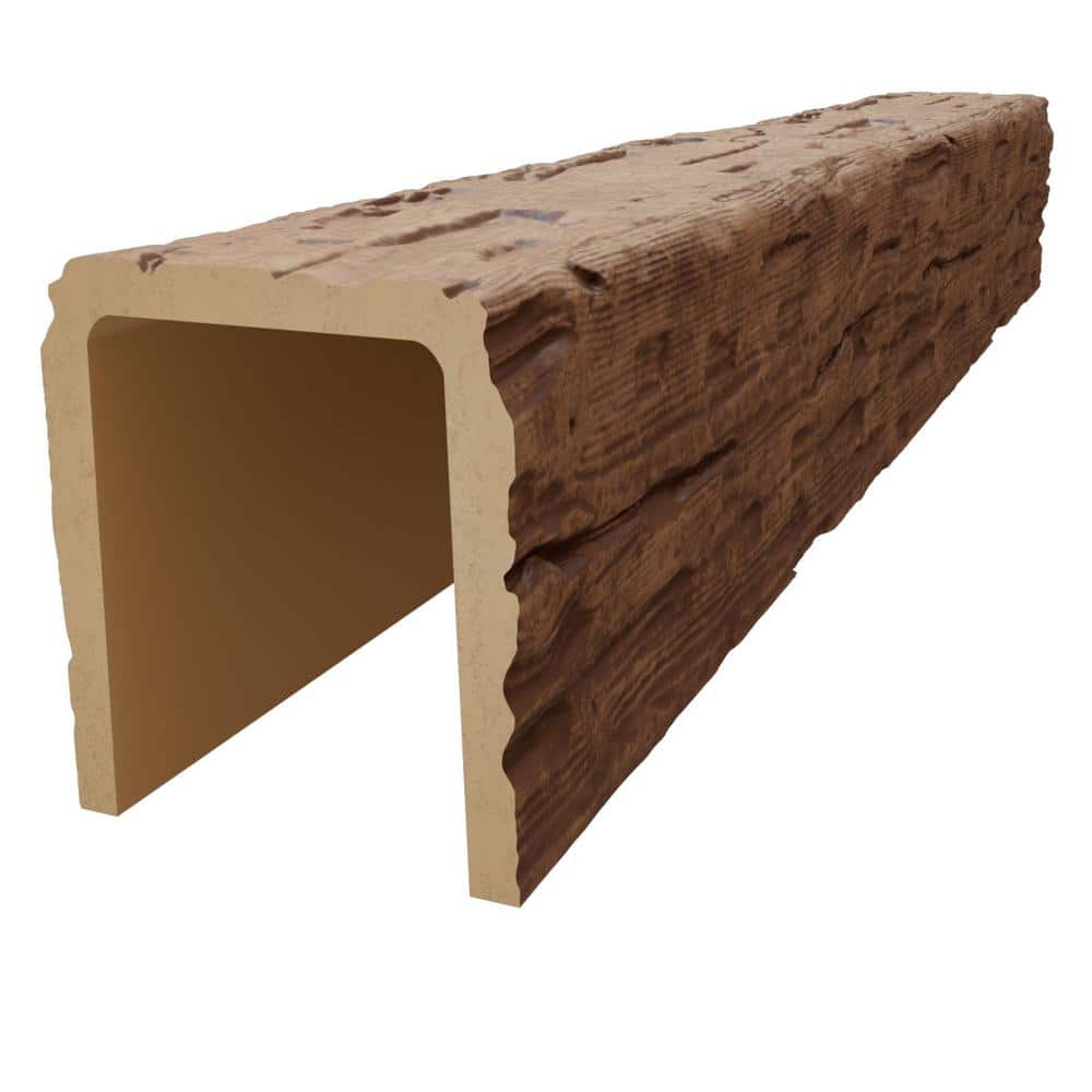 Warm Caramel Faux Wood 12-Foot Ceiling Beam