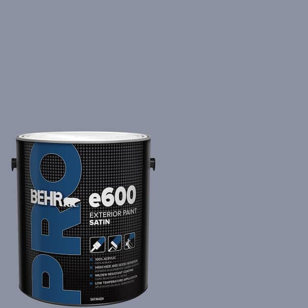 1 gal. #620F-4 Violet Shadow Satin Exterior Paint