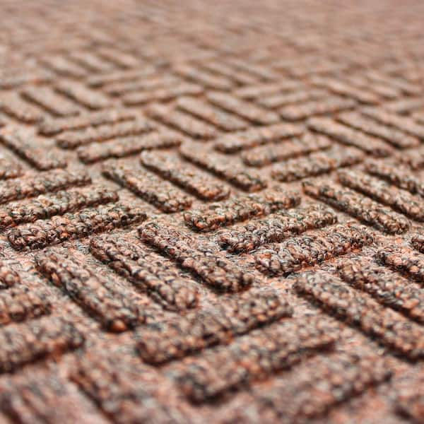 Envelor Beige 48 in. x 72 in. Checker Floor Mat Indoor/Outdoor