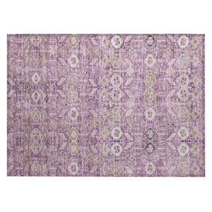 Chantille ACN574 Lavender 1 ft. 8 in. x 2 ft. 6 in. Machine Washable Indoor/Outdoor Geometric Area Rug