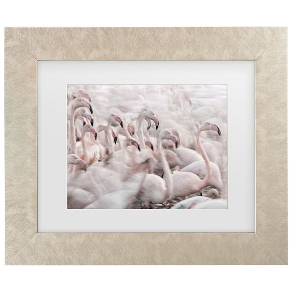 Trademark Fine Art Martine Benezech in the Pink Transhumance Matted Framed Photography Wall Art 14.5 in. x 17.5 in.