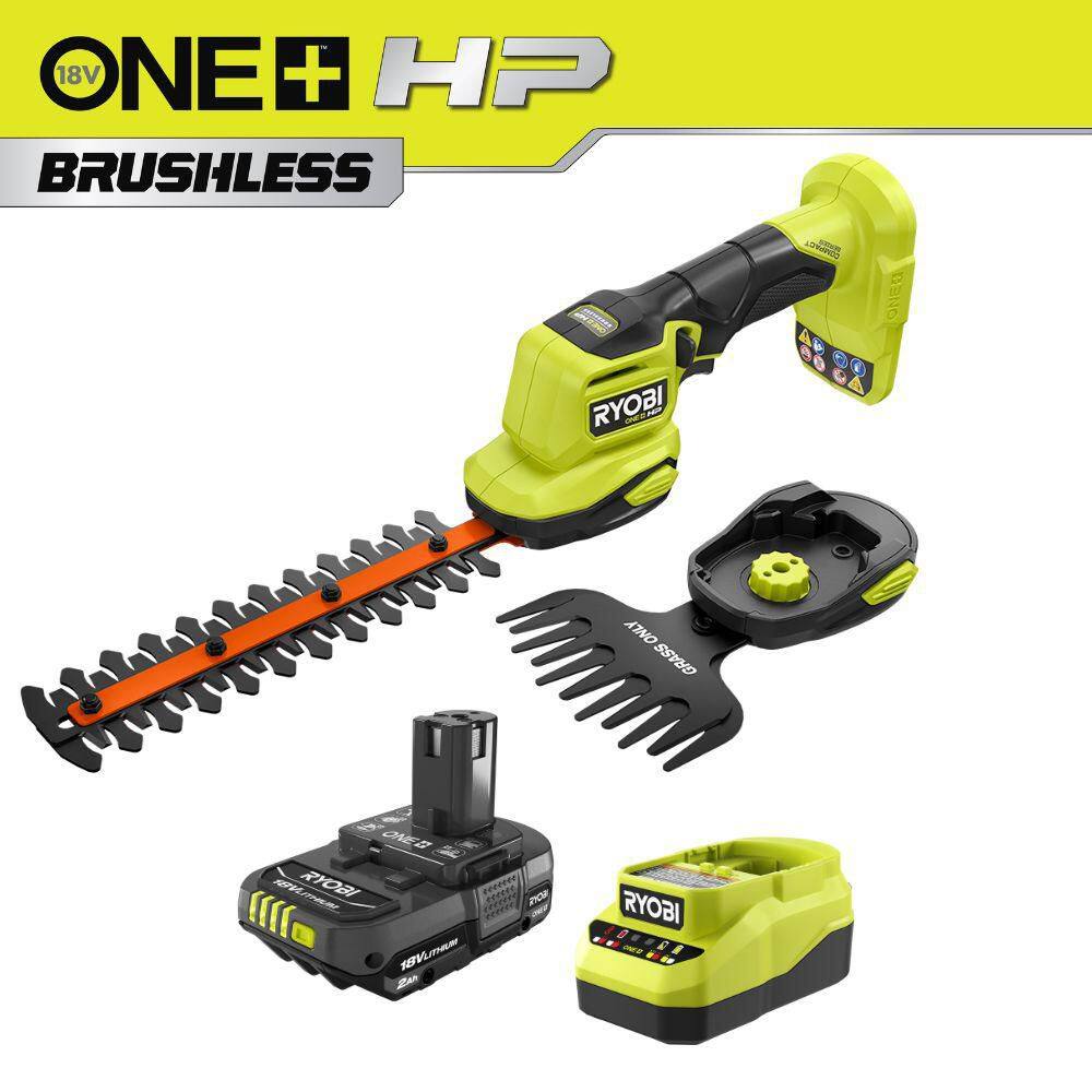 ONE+ 18V Cordless Grass Shear and Shrubber Trimmer with 2.0 Ah Battery and Charger price history on PriceWatchPro
