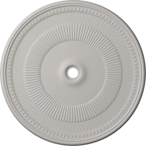 1-1/2 in. x 51-1/8 in. x 51-1/8 in. Polyurethane Nevio Ceiling Medallion, Ultra Pure White