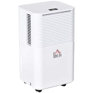 25 pt. 1500 Sq. Ftv Portable Electric Dehumidifiers with 3 Color Lights, LED Display and 25pt/Day in. White