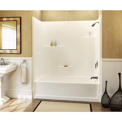 White - Right - One piece - Tub & Shower Combos - Bathtubs - The Home Depot