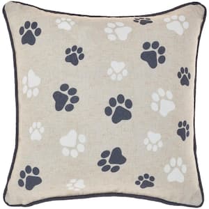 Pet Beds & Houses Black Animal 14 in. x 14 in. Throw Pillow