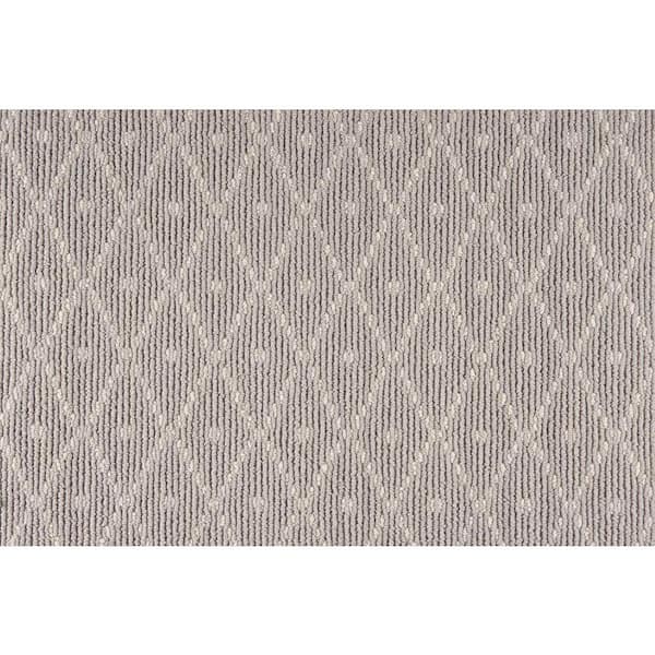Merino Diamond Dot Alloy Custom Area Rug with Pad