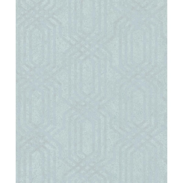 Unbranded Hotel Collection Green Embossed Geometric Trellis Glitter Finish Non-Pasted Non-Woven Wallpaper Sample