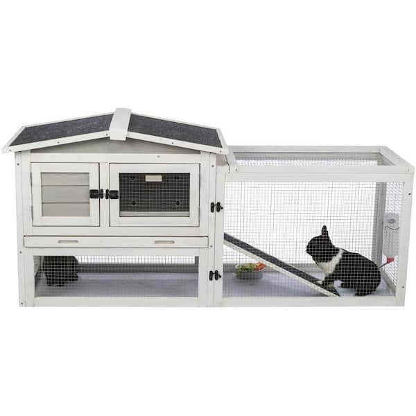 Insulated bunny outlet hutch