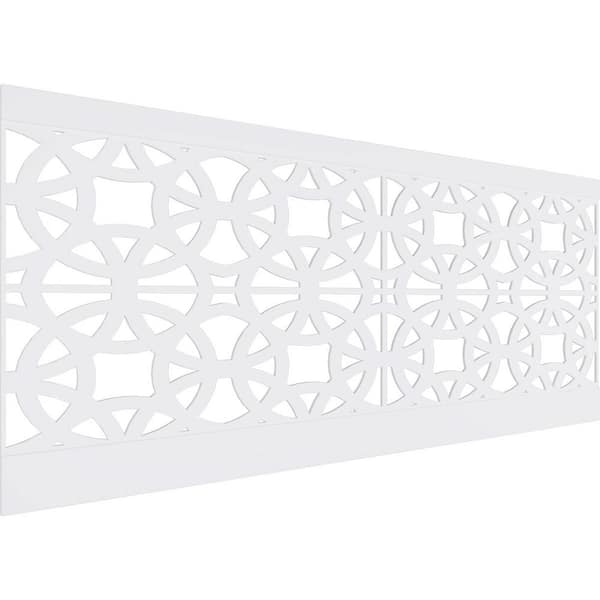 Ekena Millwork 40 in. H x 94-1/2 in. W 26.24 sq. ft. Brownsville PVC Wainscot Paneling Kit
