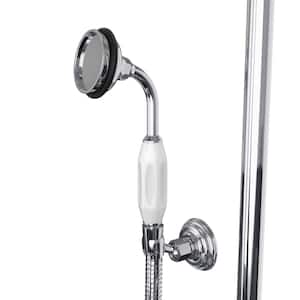 Abbey 10 in. x 28 in. Shower Faucet Set with Hand Shower in Chrome