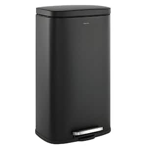 Curtis 8 Gal. Black Step-Open Trash Can