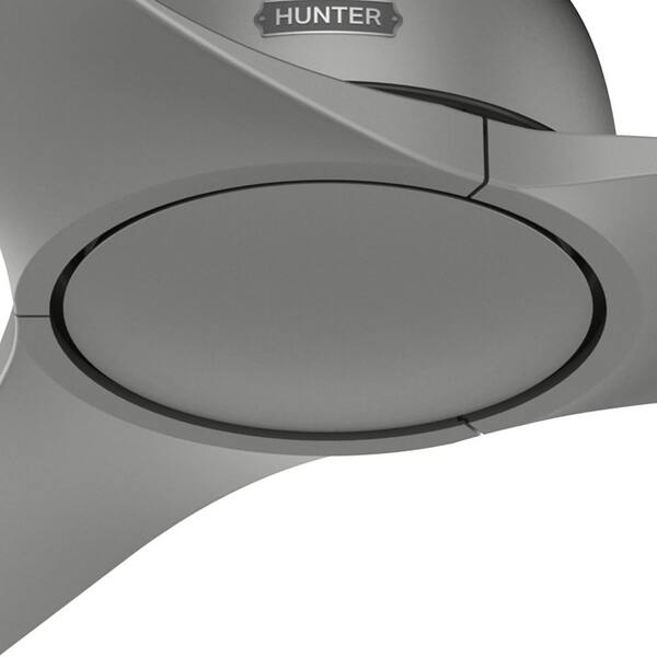 Hunter Gallegos 52 in. Matte Silver Indoor/Outdoor Ceiling Fan 