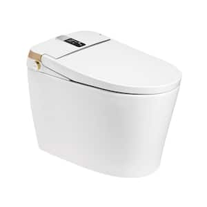 Elongated Bidet Toilet 1.28 GPF in White with Deodorizing, Soft Close