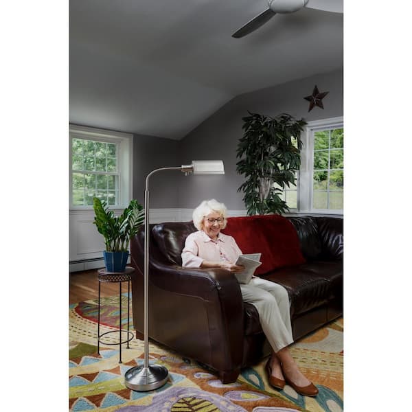 DAYLIGHT24 61 in. 30 LED Nickel Finish Natural Daylight LED
