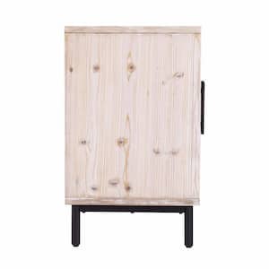 Charlie Off White Wood 36 in. Sideboard