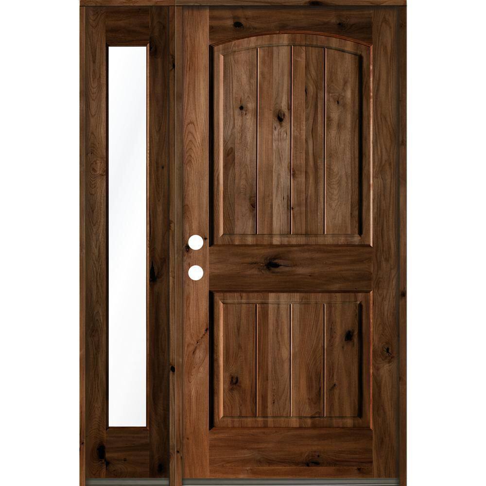 Reviews for Krosswood Doors 46 in. x 80 in. Rustic Knotty Alder Right