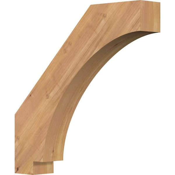 Ekena Millwork 3 1/2"W x 20"D x 20"H Imperial Smooth Knee Brace, Western Red Cedar