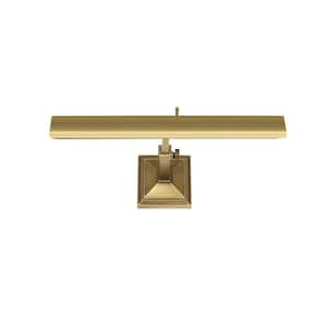 Hemmingway 14 in. Burnished Brass LED Adjustable Picture Light, 2700K