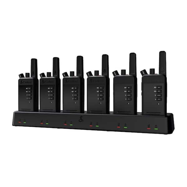 Performa 400 36-Mile Range 6-Pack Business 2-Way Radios with Dock Charger