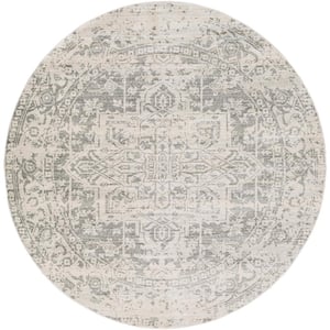 Demeter Gray 7 ft. 10 in. Round Area Rug