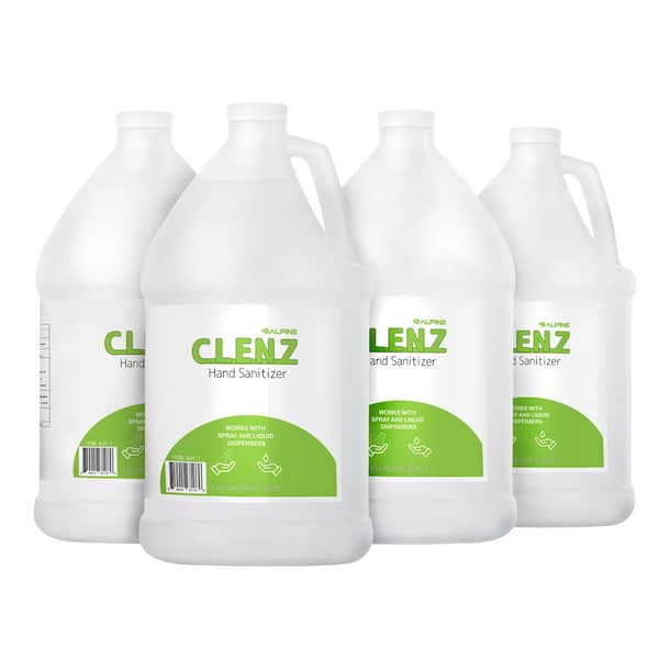Alpine Industries Clenz 1 Gal. Commercial Instant Liquid Hand Sanitizer (4-Pack)