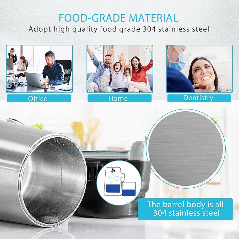 VIVOHOME  16-Cup Brushed 304 Stainless Steel Water Distiller Machine with LCD Screen - 2