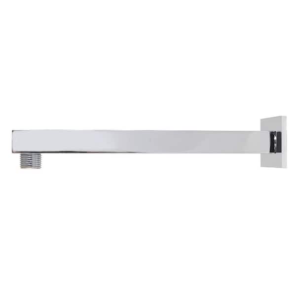 10 in. Shower Arm with Flange in Polished Chrome