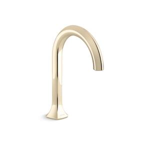 Occasion Deck-Mount Bath Spout With Cane Design in Vibrant French Gold