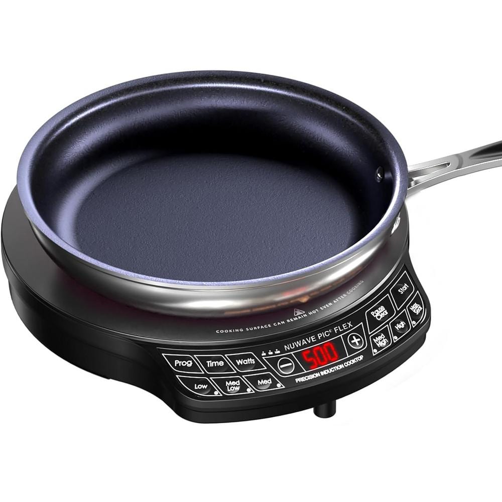 NuWave PIC Flex Precision Induction Cooktop in Black with 9 in. Fry Pan