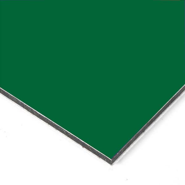 Falken Design 12 in. x 48 in. x 1/8 in. Thick Aluminum Composite ACM Green Sheet