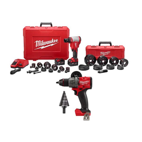 Knockout Tool Kit Milwaukee Knockout Set Home Depot Milwaukee M18