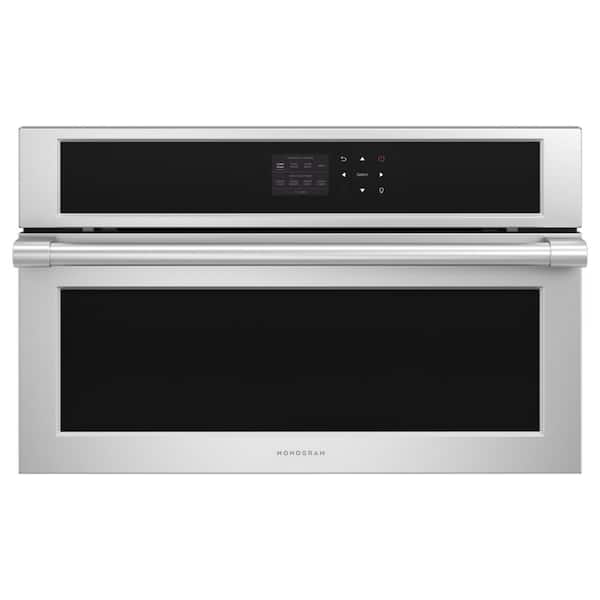 Monogram 30 in. Single Electric Wall Oven with Steam Cooking and Convection in Stainless Steel