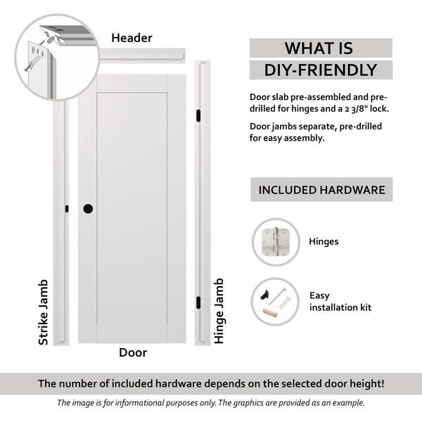 Unbranded - 30 in. x 80 in. Vona Right-Handed Solid Core Veralinga Oak Textured Wood Single Prehung Interior Door