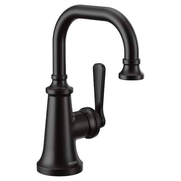 Colinet 1 Handle Single Hole Bathroom Sink Faucet with Valve Included and Corrosion Resistant in Matte Black