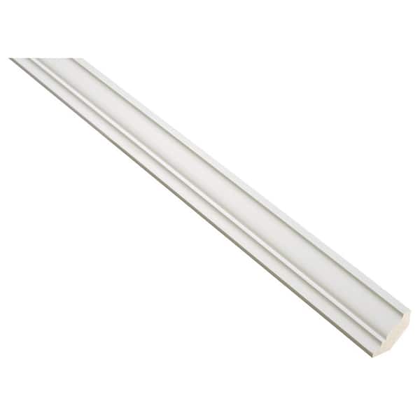 Hampton Bay Westfield 96 in. W x 1.75 in. H Feather White Crown Molding