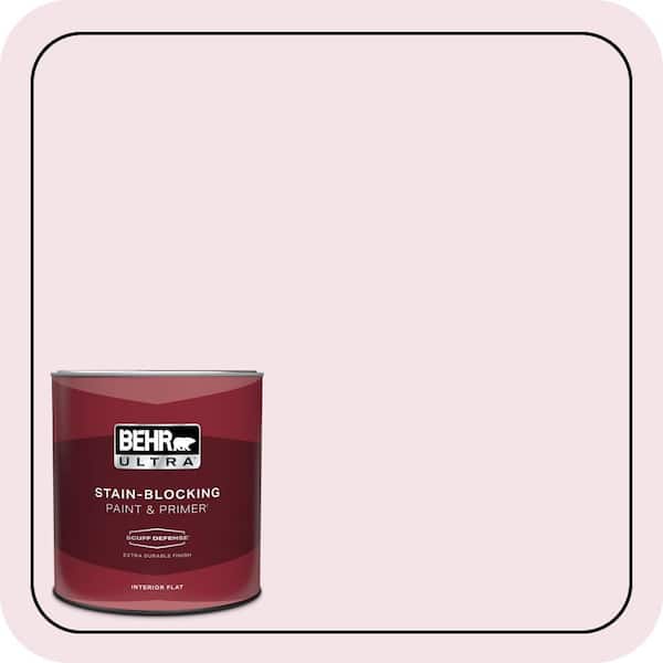 BEHR ULTRA 1 qt. #100A-2 Be Mine Extra Durable Flat Interior Paint & Primer
