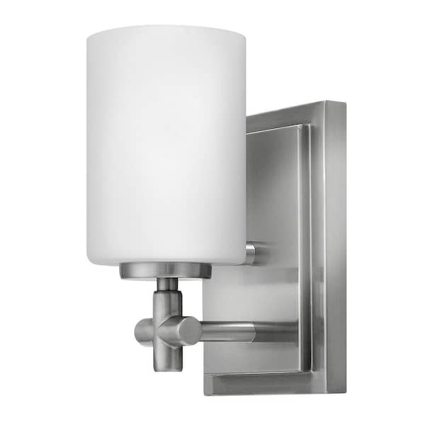 HINKLEY Laurel 5 in. 1 Light Brushed Nickel Vanity Light