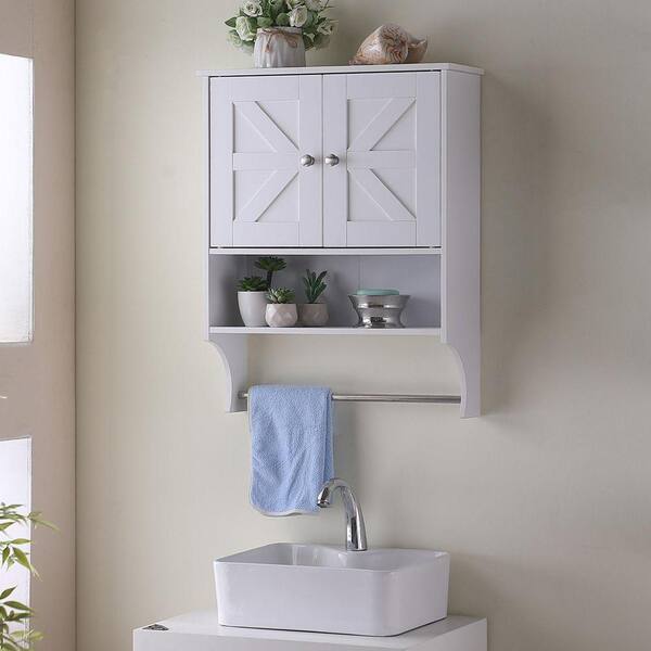 AOPSPS Modern 21.6 in. W x 27.6 in. H Rectangular White Surface