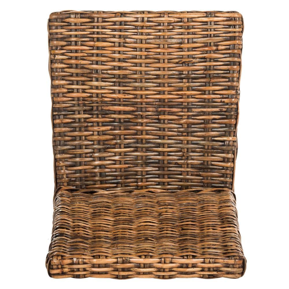 Sanibel High Back Brown Wood and Cane Side Chair