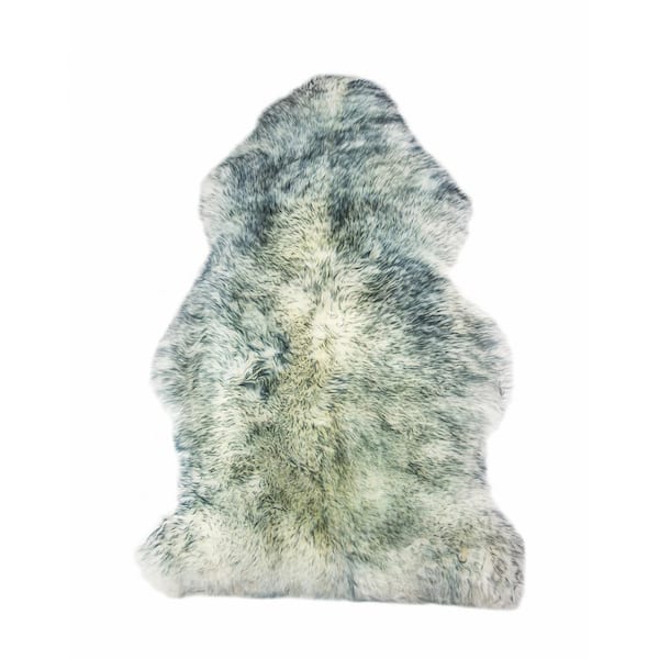 Milan Grey Mist 2 ft. x 3 ft. Shearling Single Sheepskin Area Rug