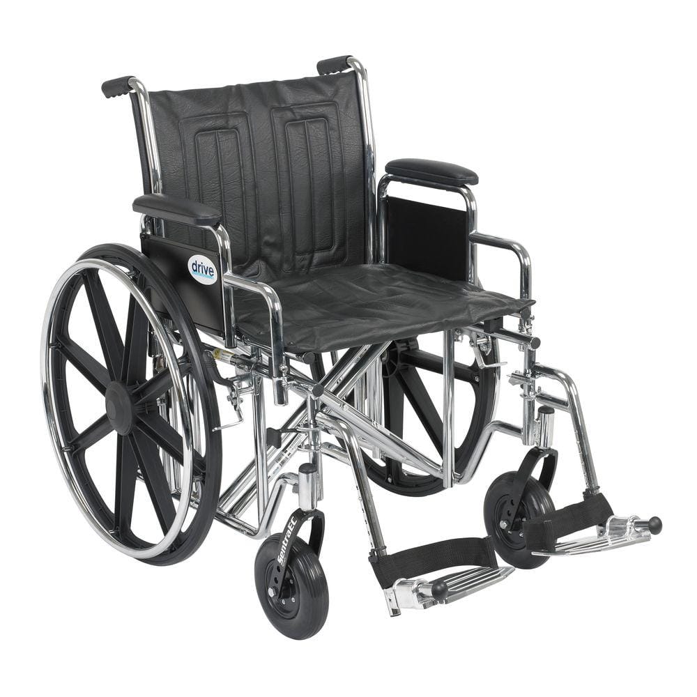 Drive Medical Sentra EC Heavy Duty Wheelchair with Desk Arms, Swing ...