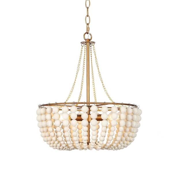 Generation Lighting Jackie 6-Light Satin Brass Tier Hanging
